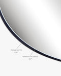 Blob Mirror - Unlacquered Solid Brass - Northgrove Partners