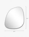 Blob Mirror - Unlacquered Solid Brass - Northgrove Partners