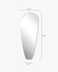 Jolene Mirror - Unlacquered Solid Brass - Northgrove Partners