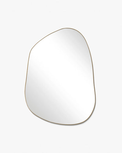 Brassy Gold Organik Mirror - Unlacquered Solid Brass
