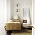 Mariposa Full Length Mirror - Unlacquered Solid Brass - Northgrove Partners