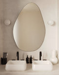 Pebble Mirror - Unlacquered Solid Brass - Northgrove Partners