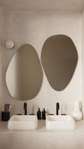 Pebble Mirror - Unlacquered Solid Brass - Northgrove Partners