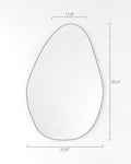 Pebble Mirror - Unlacquered Solid Brass - Northgrove Partners