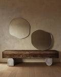 Roland Mirror - Unlacquered Solid Brass - Northgrove Partners