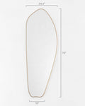 Rosé Mirror - Unlacquered Solid Brass - Northgrove Partners
