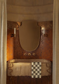 Shelda Gold Wall Mirror - Unlacquered Solid Brass - Northgrove Partners
