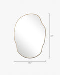 Silva Mirror - Unlacquered Solid Brass - Northgrove Partners