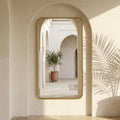 Hand - Forged Solid Unlacquered Brass Mirror - Northgrove Partners
