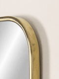 Hand - Forged Solid Unlacquered Brass Mirror - Northgrove Partners