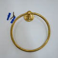 Brass Bathroom Ring Towel Rack - Unlacquered Solid Brass - Northgrove Partners