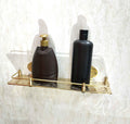 Brass Bathroom Shelf - Unlacquered Solid Brass - Northgrove Partners