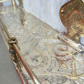 Brass Bathroom Shelf - Unlacquered Solid Brass - Northgrove Partners
