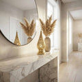 Brass Bedside Lamp — Hand-Pierced Moroccan Table Light - Northgrove Partners