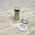 Brass Drain Push Up Sink Drain - Unlacquered Solid Brass - Northgrove Partners
