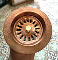 Copper Kitchen Sink Drainer - Unlacquered Solid Brass - Northgrove Partners