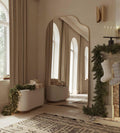 Brody Full Length Mirror - Unlacquered Solid Brass - Northgrove Partners