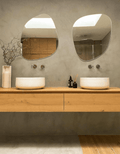 Blob Mirror - Unlacquered Solid Brass - Northgrove Partners