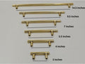 Handmade Brass Cabinet Pulls - Unlacquered Solid Brass - Northgrove Partners