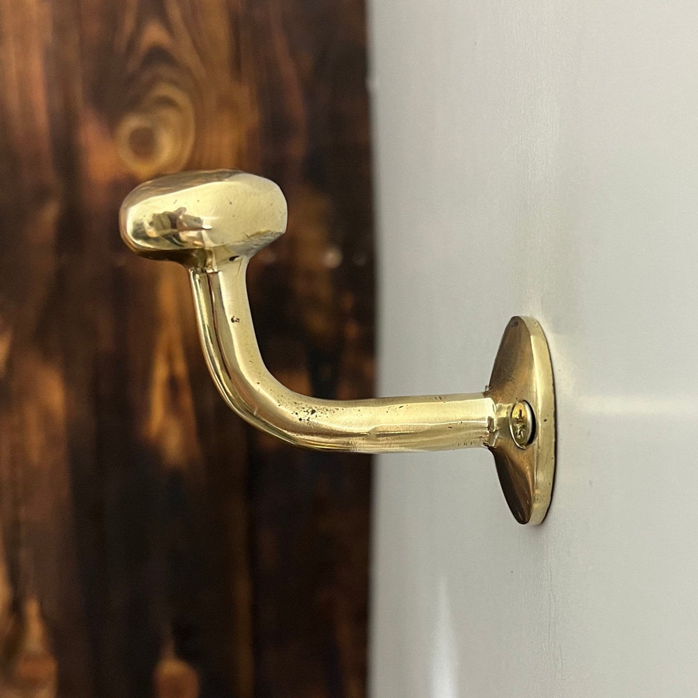 Handracfted Brass Hooks - Unlacquered Solid Brass - Northgrove Partners