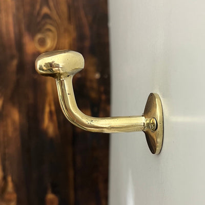 Handracfted Brass Hooks - Unlacquered Solid Brass - Northgrove Partners