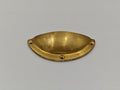 Unlacquered Brass Cup Pulls - Unlacquered Solid Brass - Northgrove Partners