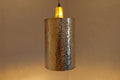 Unlacquered Brass Cylindric Pendant Light