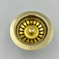 Unlacquered Brass Drain Kitchen Sink - Unlacquered Solid Brass - Northgrove Partners