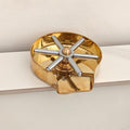 Unlacquered Brass Glass Rinser - Unlacquered Solid Brass - Northgrove Partners