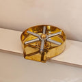 Unlacquered Brass Glass Rinser - Unlacquered Solid Brass - Northgrove Partners