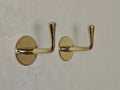 Unlacquered Brass Handmade Coat Rack - Unlacquered Solid Brass - Northgrove Partners