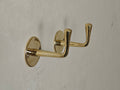 Unlacquered Brass Handmade Coat Rack - Unlacquered Solid Brass - Northgrove Partners