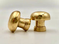 Unlacquered Brass Knobs - Unlacquered Solid Brass - Northgrove Partners
