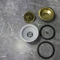 Unlacquered Brass Strainer Sink - Unlacquered Solid Brass - Northgrove Partners