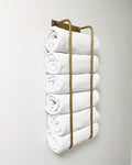Unlacquered Brass Towel Rack - Unlacquered Solid Brass - Northgrove Partners