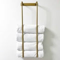 Unlacquered Brass Towel Rack - Unlacquered Solid Brass - Northgrove Partners