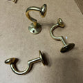 Unlacquered Brass Wall Hooks Crescent - Unlacquered Solid Brass - Northgrove Partners