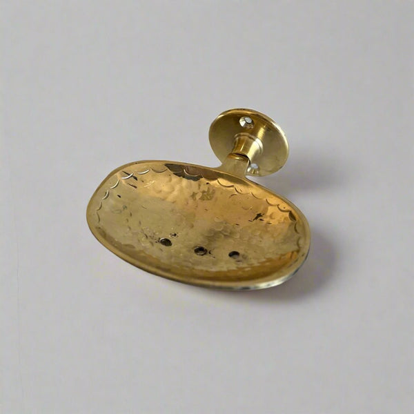 Unlacquered Brass Wall Mount Soap Dish - Unlacquered Solid Brass